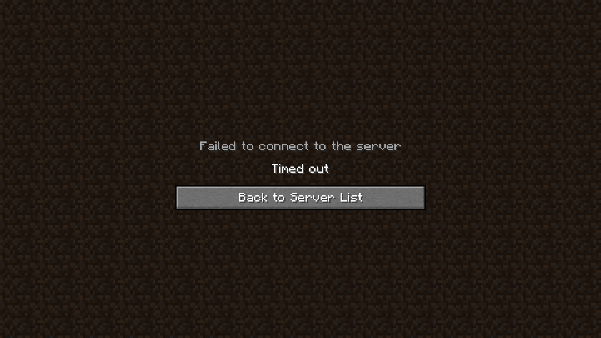 minecraft timeout